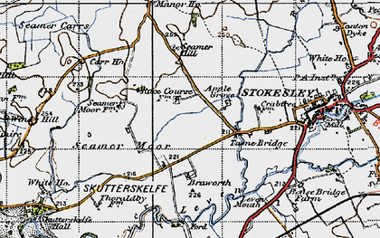 Old map of Tame Bridge in 1947