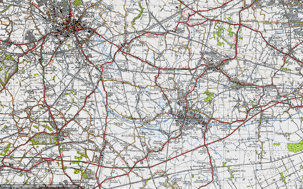 Old Map of Tamer Lane End, 1947 in 1947