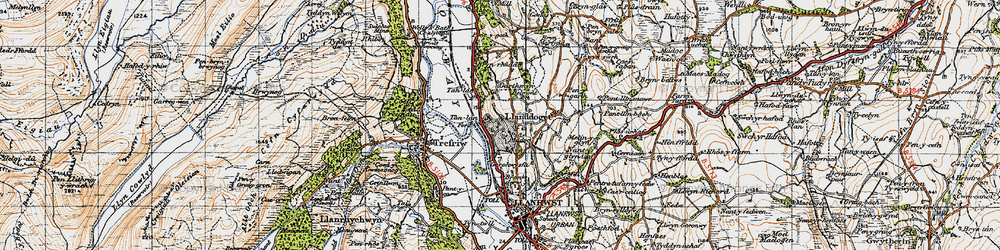 Old map of Tan-lan in 1947