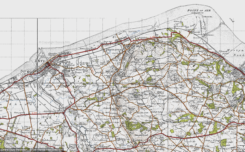 Old Map of Tan-yr-allt, 1947 in 1947