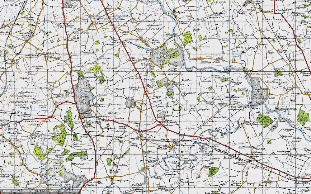 Old Map of Tancred, 1947 in 1947