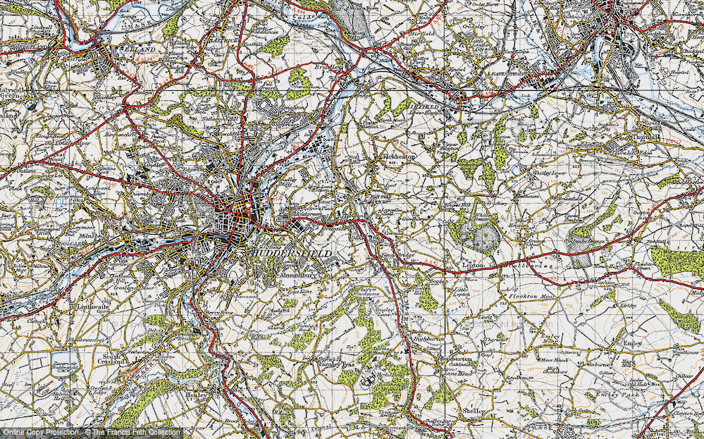 Old Map of Tandem, 1947 in 1947