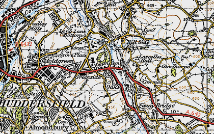 Old map of Tandem in 1947