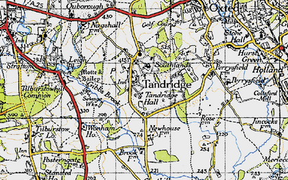 Old map of Tandridge in 1946