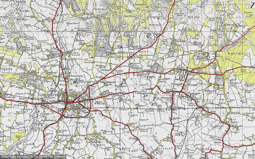 Old Map of Tangmere, 1940 in 1940