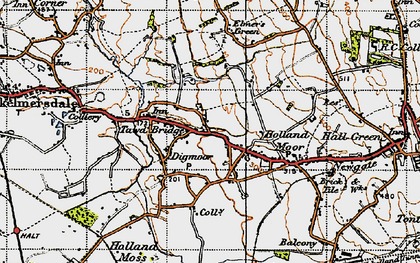 Old map of Tanhouse in 1947