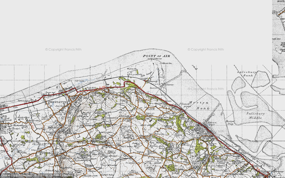 Old Map of Tanlan Banks, 1947 in 1947