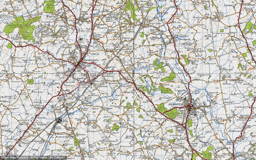Old Map of Tardebigge, 1947 in 1947