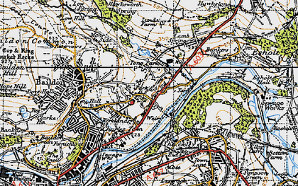 Old map of Buck Wood in 1947