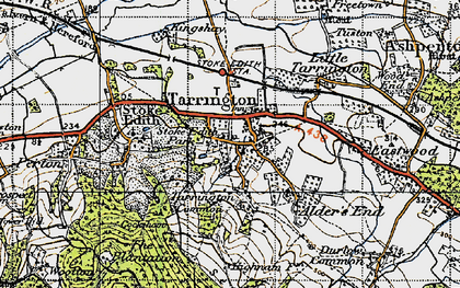 Old map of Tarrington in 1947