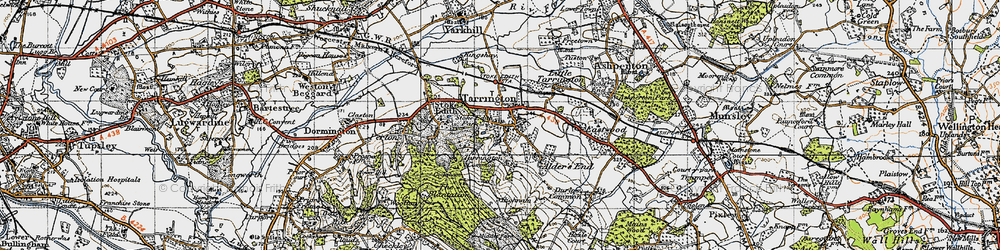 Old map of Tarrington in 1947