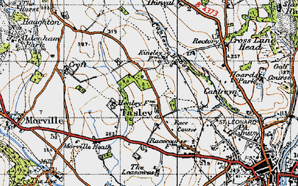 Old map of Tasley in 1946