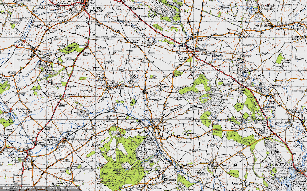 Old Map of Taston, 1946 in 1946