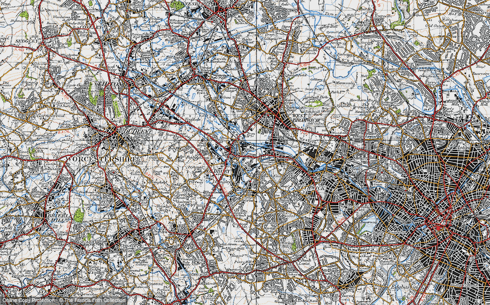 Old Map of Tat Bank, 1946 in 1946