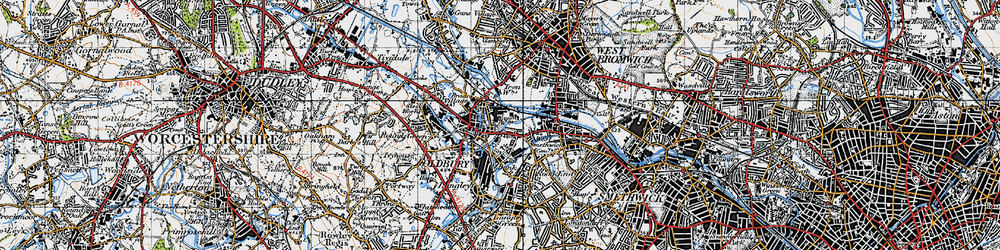 Old map of Tat Bank in 1946