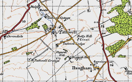 Old map of Tathwell in 1946