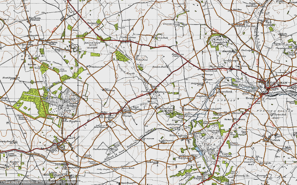 Old Map of Tattersett, 1946 in 1946