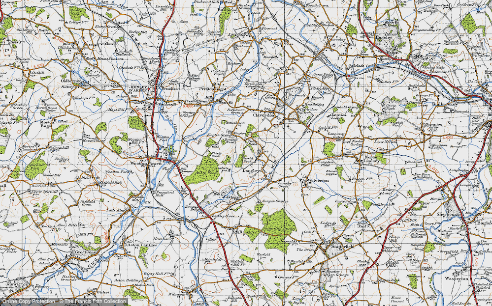 Old Map of Tattle Bank, 1947 in 1947