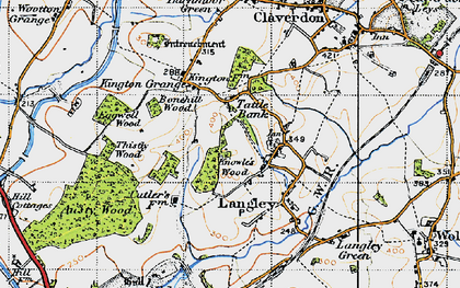 Old map of Tattle Bank in 1947