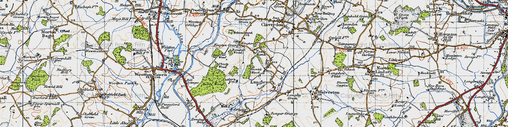 Old map of Tattle Bank in 1947