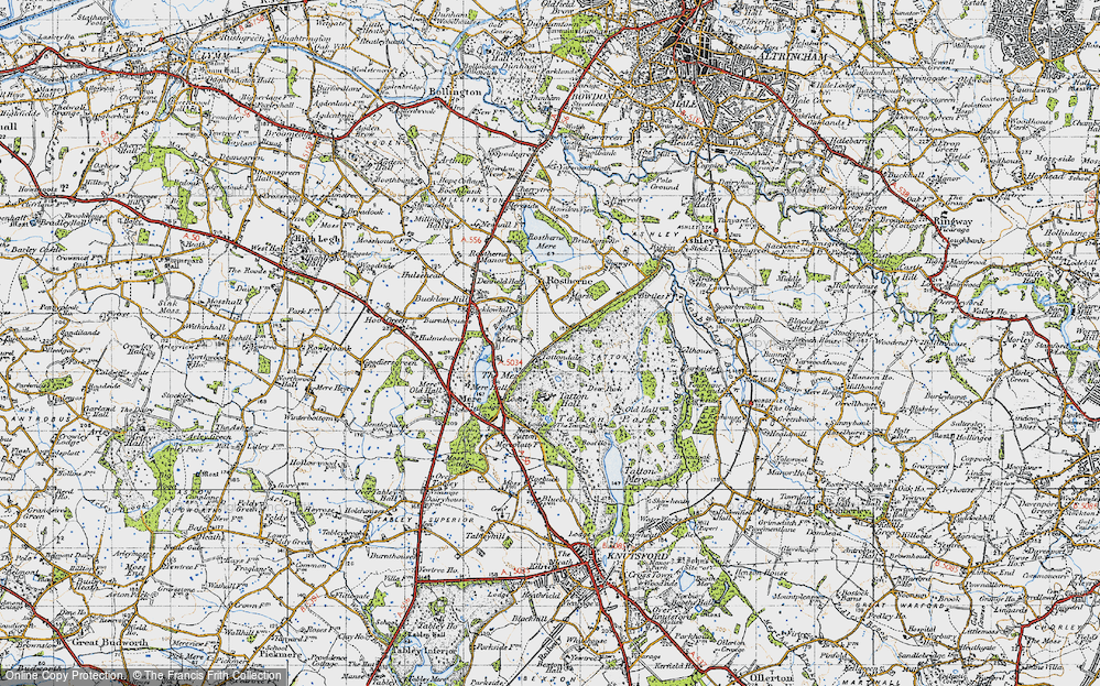 Old Map of Tatton Dale, 1947 in 1947