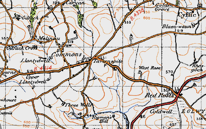 Old map of Tavernspite in 1946