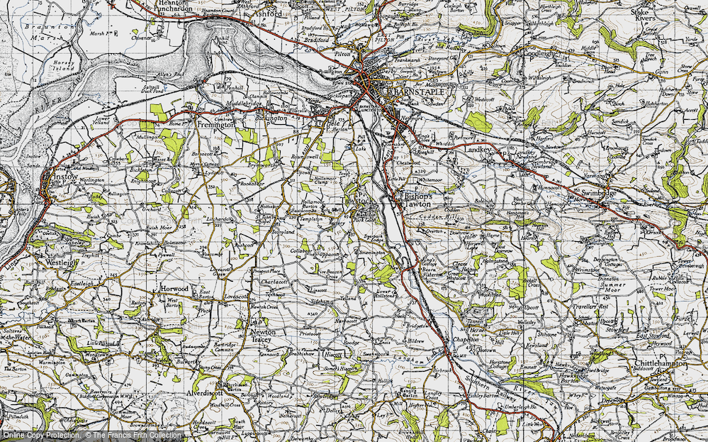 Old Map of Tawstock, 1946 in 1946