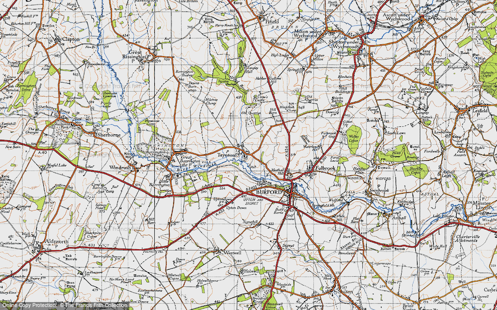 Old Map of Taynton, 1946 in 1946