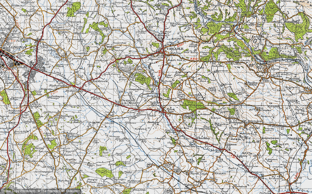 Old Map of Teanford, 1946 in 1946
