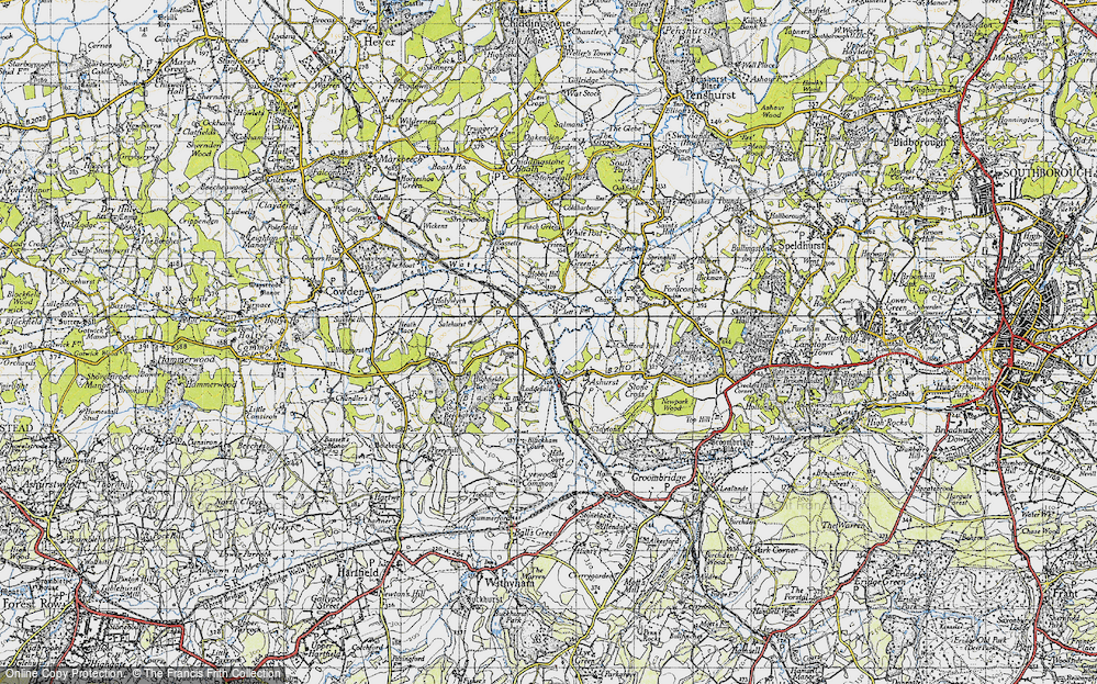 Old Map of Teasley Mead, 1946 in 1946