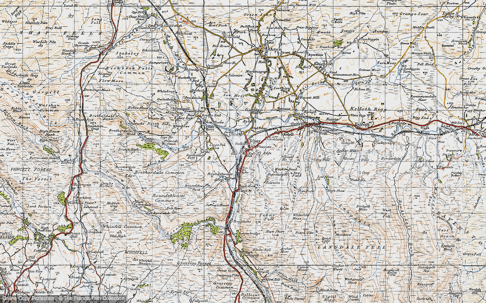 Old Map of Tebay, 1947 in 1947