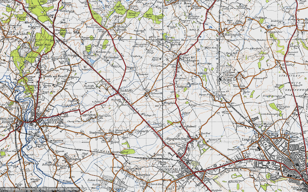 Old Map of Tebworth, 1946 in 1946