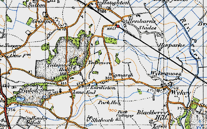 Old map of Tedsmore in 1947