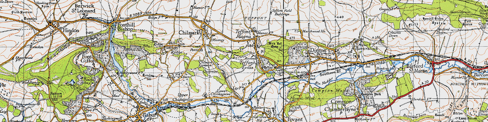 Old map of Wick Ball Camp in 1940