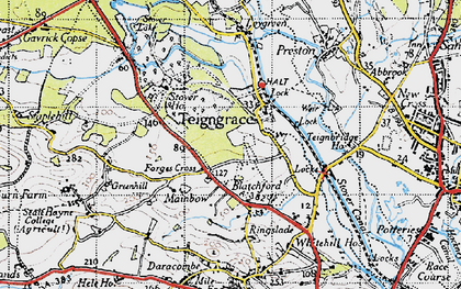 Old map of Leygreen in 1946