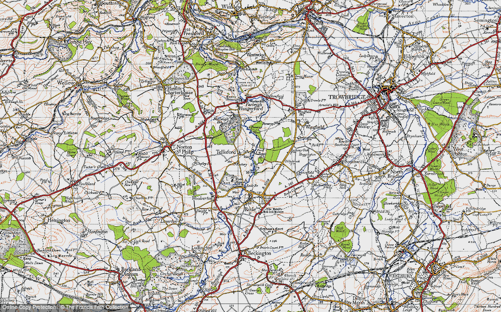 Old Map of Tellisford, 1946 in 1946