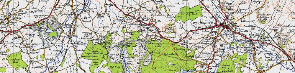 Old map of Temple in 1946