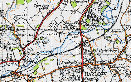 Old map of Temple Fields in 1946