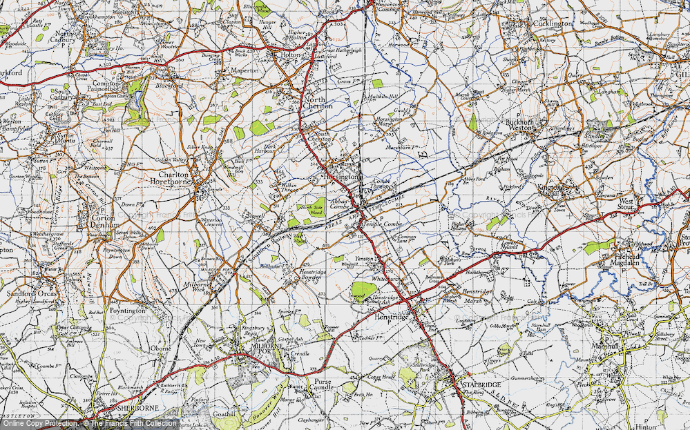 Old Map of Templecombe, 1945 in 1945