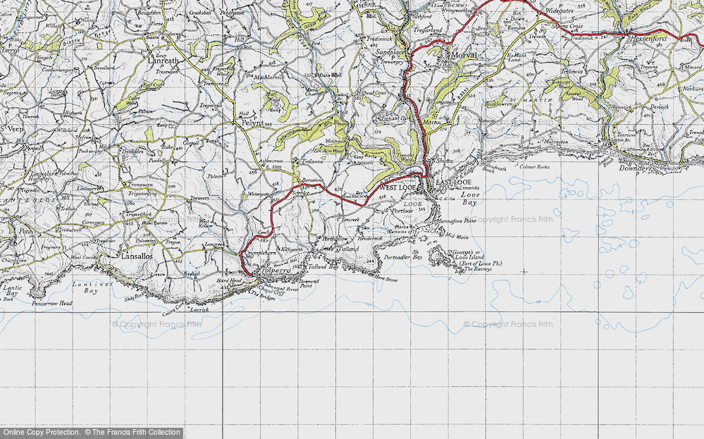 Old Map of Tencreek, 1946 in 1946