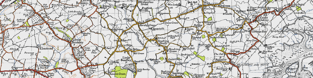 Old map of Tendring Heath in 1946