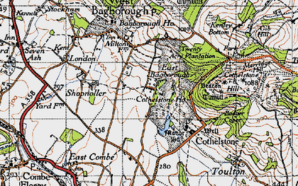 Old map of Terhill in 1946