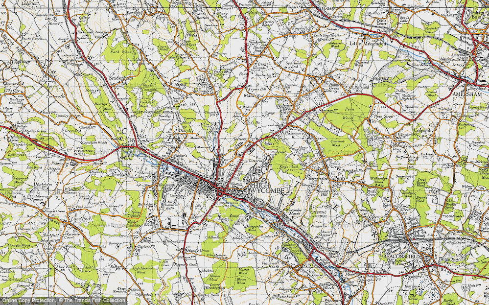 Old Map of Terriers, 1947 in 1947