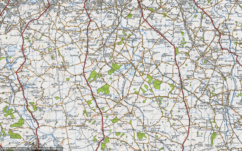 Old Map of Terry's Green, 1947 in 1947