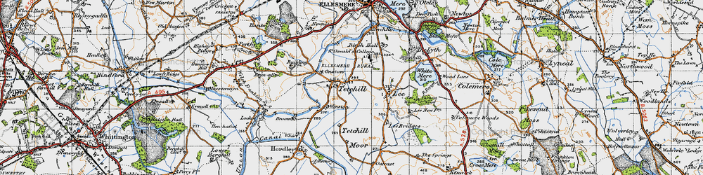 Old map of Winston in 1947