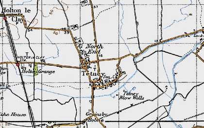 Old map of Tetney in 1946