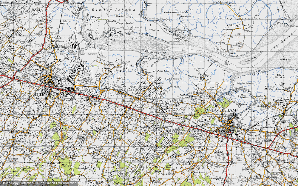 Old Map of Teynham Street, 1946 in 1946