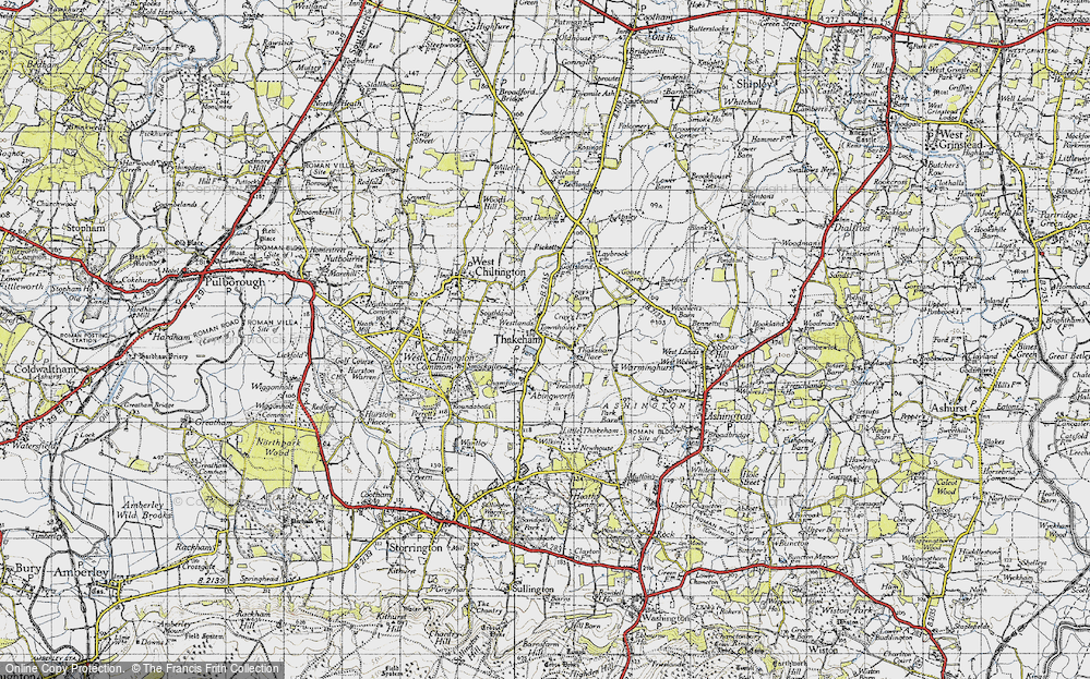 Old Map of Thakeham, 1940 in 1940