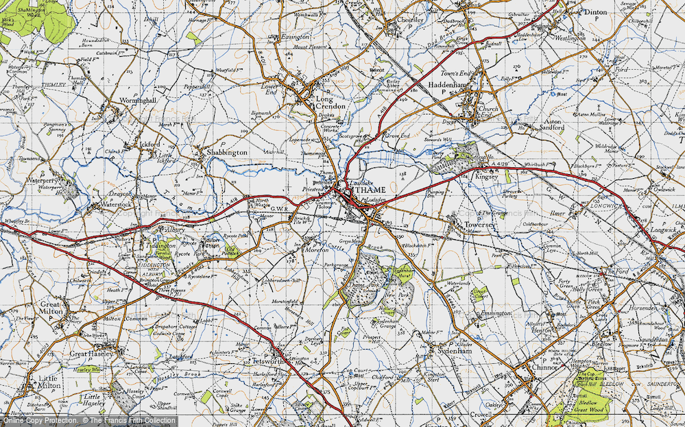 Old Map of Thame, 1947 in 1947