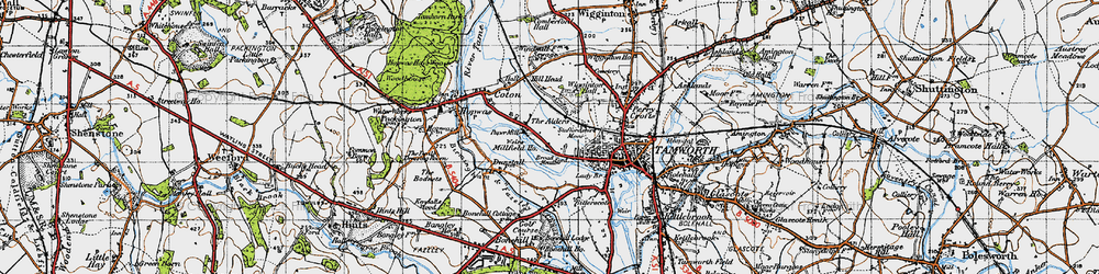 Old map of The Alders in 1946